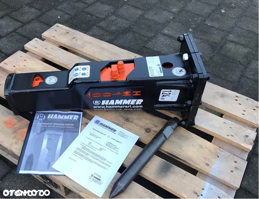 Młot wyburzeniowy hydrauliczny Hammer HM100 HAMMER waga 90 kg mini-koparka 1-2,5 tony - 3