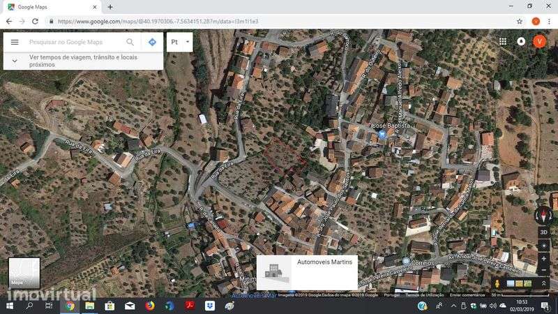 Terreno urbanizável na Rua da Barroca do Bicho - Peso, Covilhã - Grande imagem: 2/11