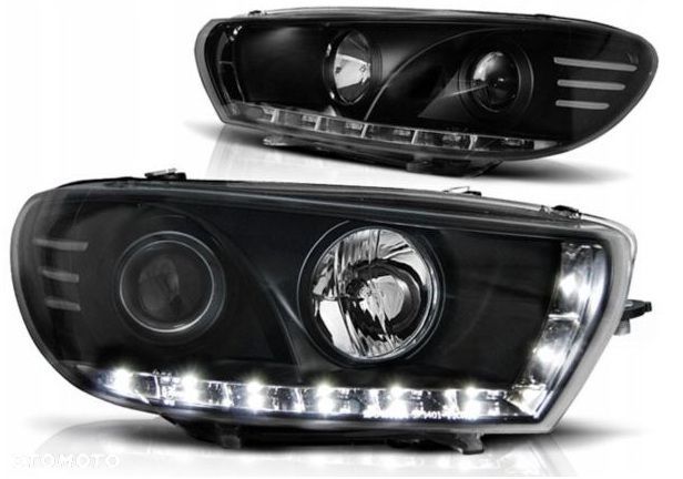 Reflektory Lampy kpl Led Black Tuning Soczewka VW Scirocco 3 III 1k8 08-14 - 1