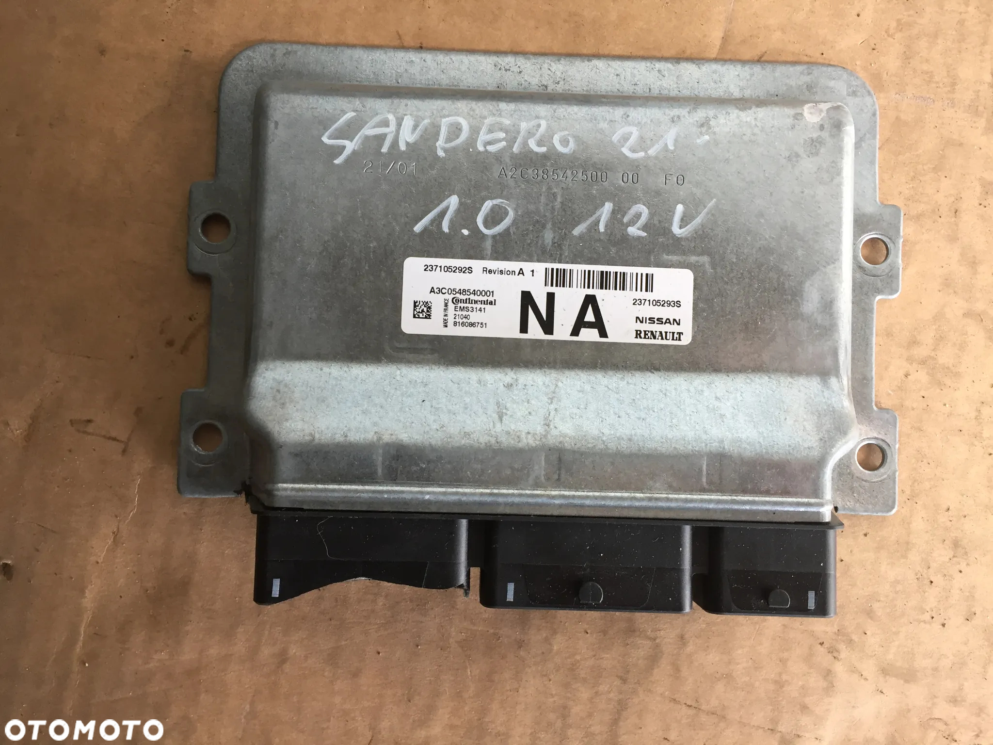DACIA SANDERO 1.0 21R ZESTAW STARTOWY A3C0548540001 - 7