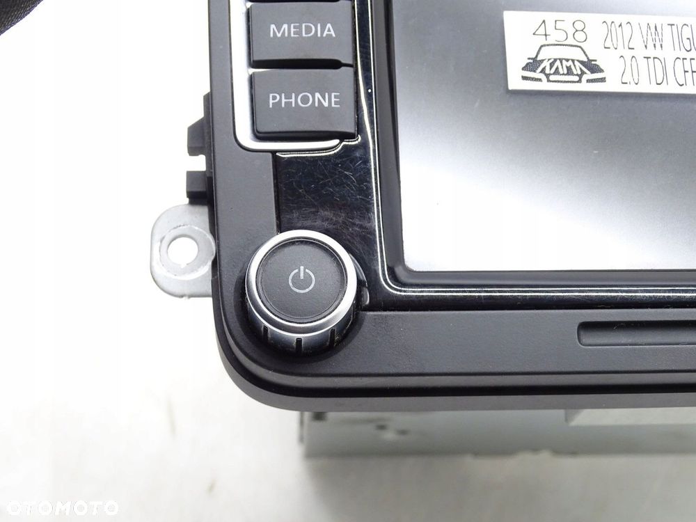 RADIO RADIOODTWARZACZ CD EKRAN WYŚWIETLACZ VW TIGUAN I 5N LIFT 3C8035195G - 5