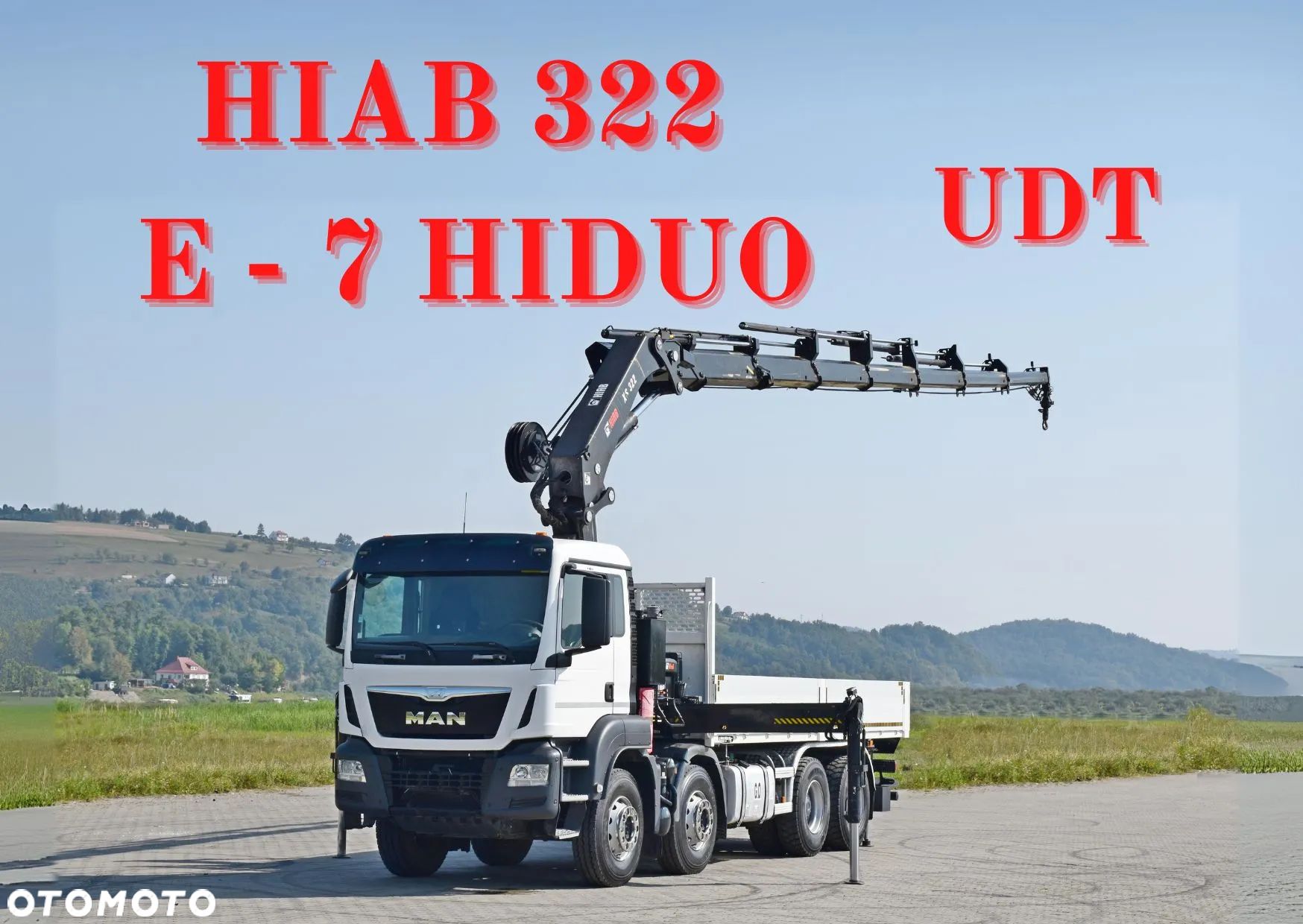 MAN TGS 35.400 SKRZYNIA 6,20 m + HIAB 322 E - 7 HIDUO + PILOT / 8x4 - 1