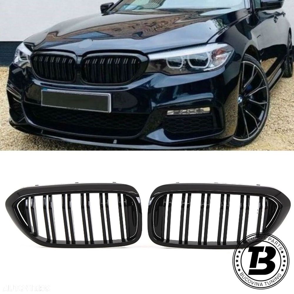 Grile Duble compatibile cu BMW Seria 5 G30 G31 M Design - 1