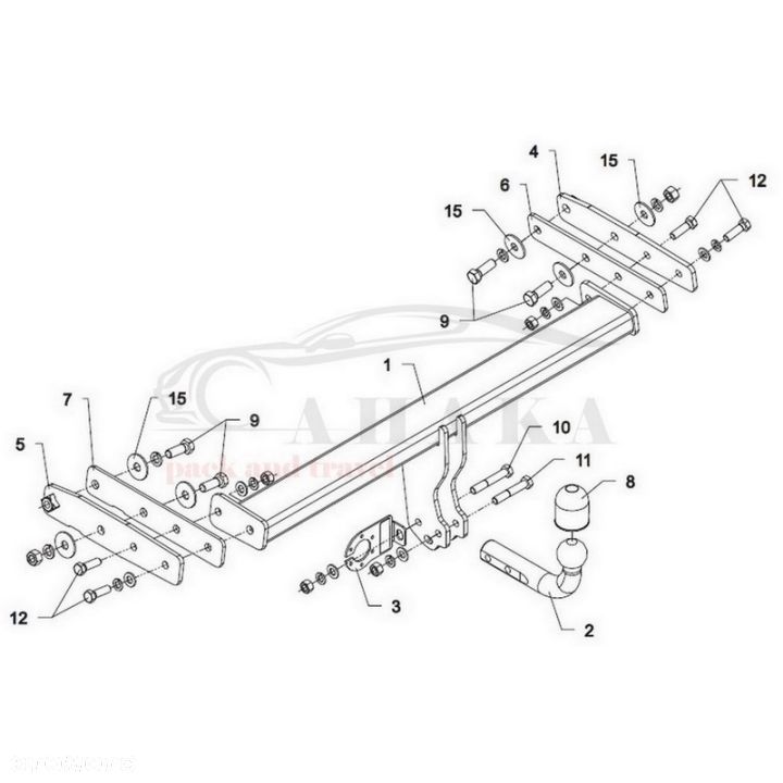 Hak Holowniczy Odkręcany Do Volvo Xc60 2008-2012 - 5
