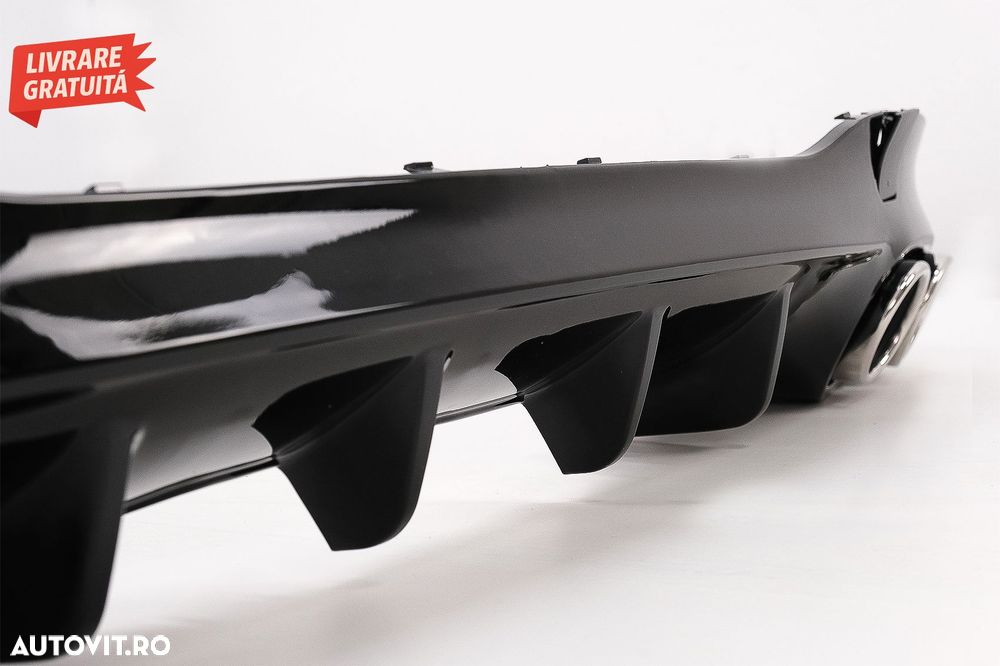 Difuzor Bara Spate cu Ornamente Evacuare Mercedes CLA X118 Shooting Brake C118 Cou- livrare gratuita - 8