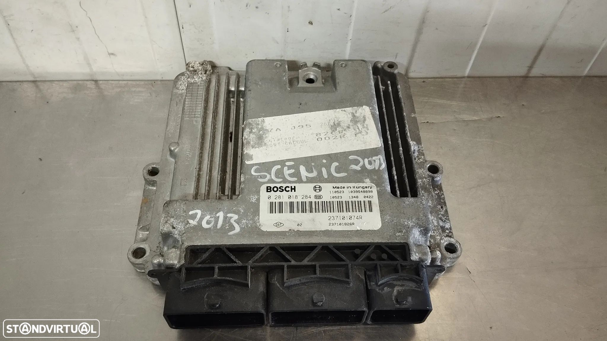 CENTRALINA DO MOTOR RENAULT MEGANE III / SCENIC III 1.6DCI 130CV REF. 0281018284 237101074R - 1