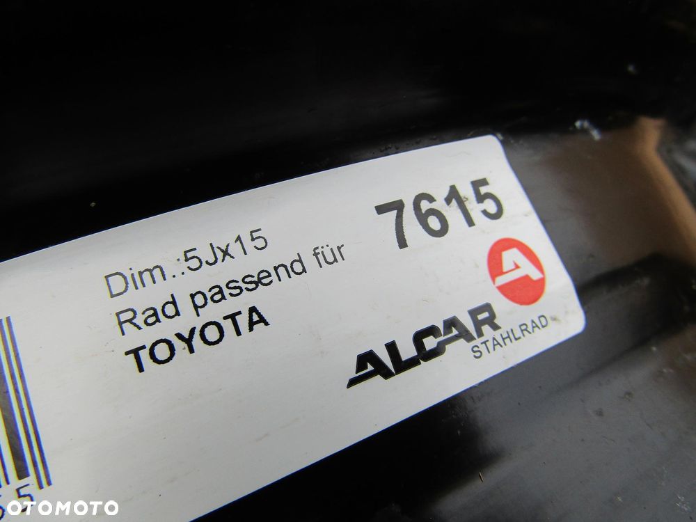 4x Felgi 15 Toyota Yaris III IQ 5j 4x100 ET39 + czujniki TPMS - 12