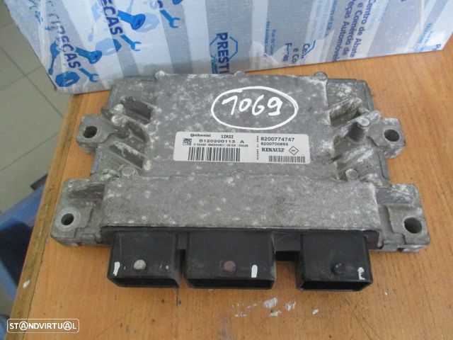 Centralina 8200774747 8200700695 RENAULT TWINGO 2009 1.2I  CONTINENTAL RENAULT TWINGO 2 FASE 1 2007 1.2I 75CV 3P PRETO SIEMENS - 2