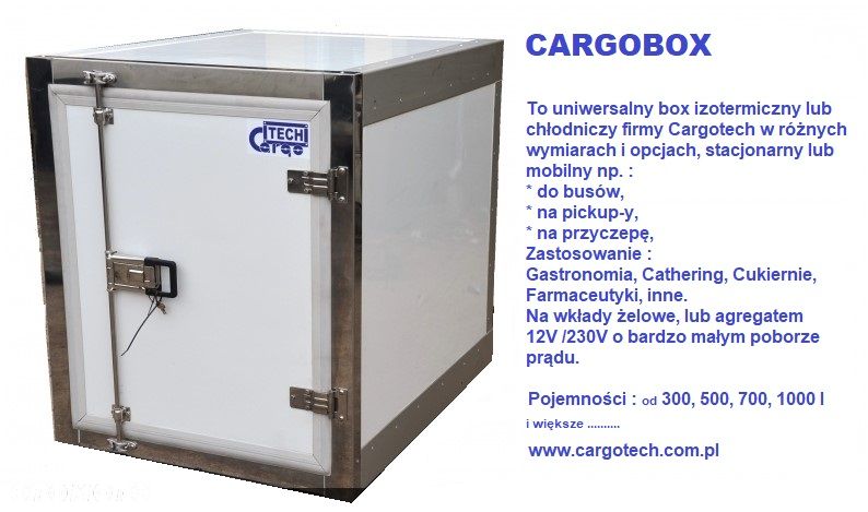 Kontener izotermiczny , box chłodniczy mobilny, lodówka - 1