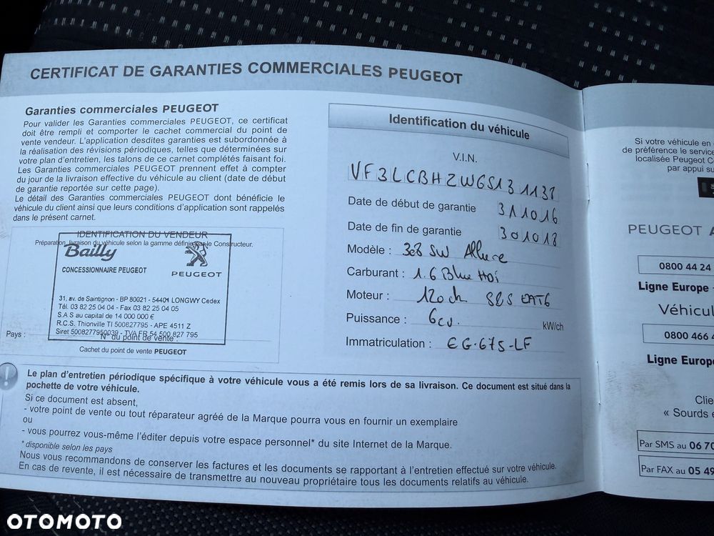 Peugeot 308 BlueHDi 120 EAT6 Stop & Start Allure - 30