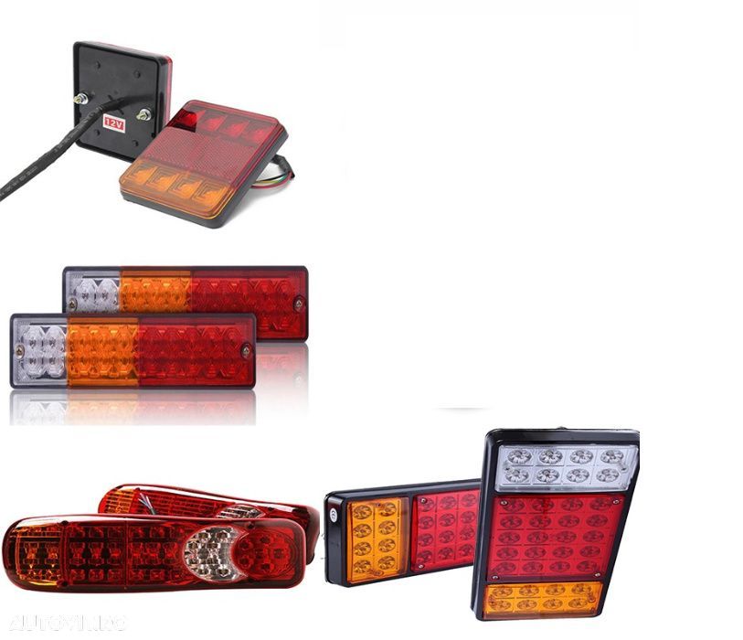 Lampa Triple LED Spate Iveco Mercedes Man Ford Volvo Remorca - 1