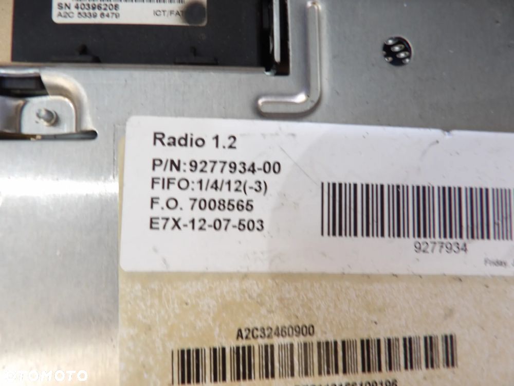 BMW - F25,X3 - RADIOODTWARZACZ CD - PANEL - 9277934 - 3