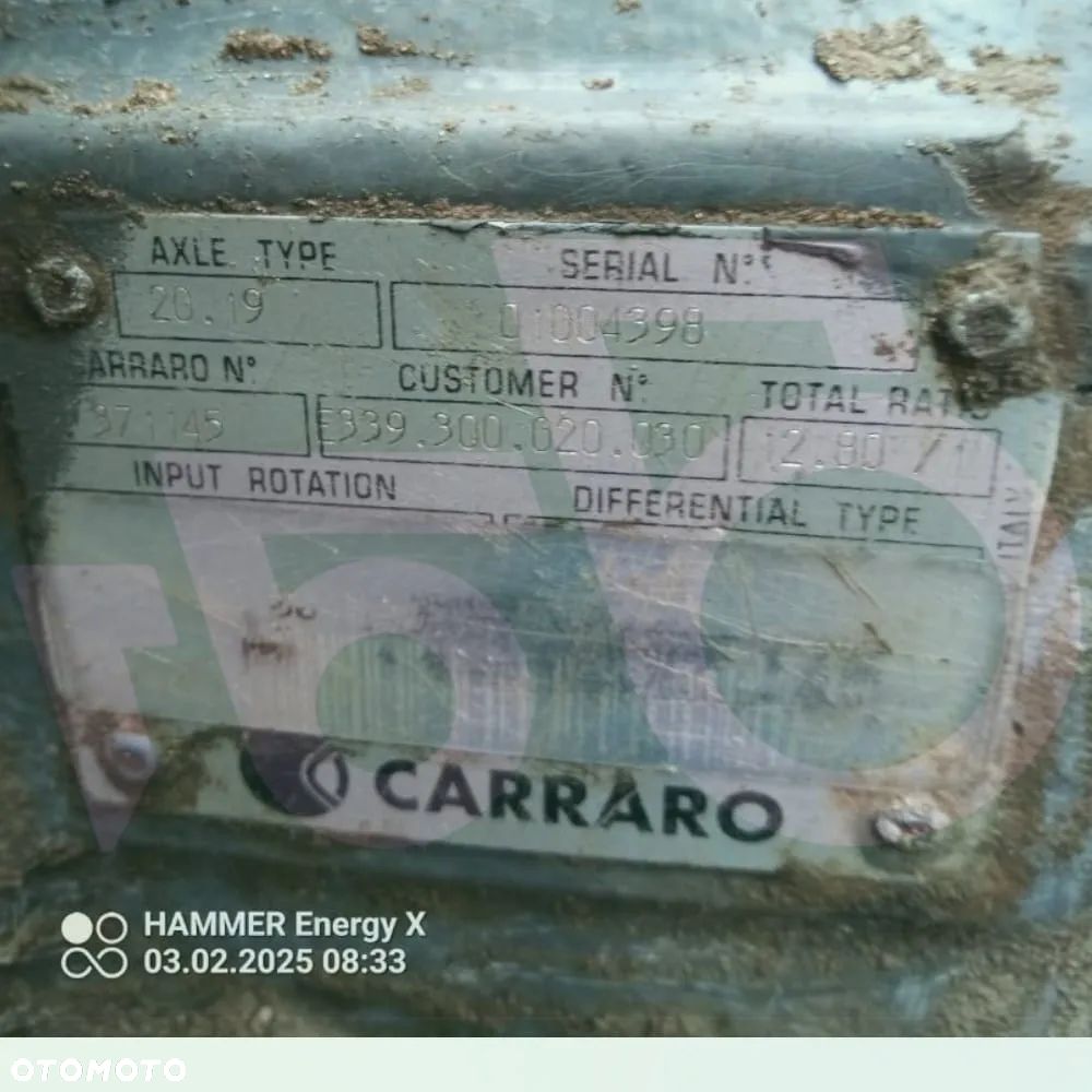 Obudowa mostu 359998 11103 Carraro 20.19 F339300021170 Fendt 312 Vario - 7