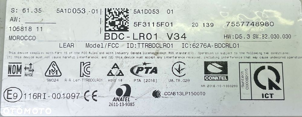 MODUŁ STEROWNIK BDC BMW F46 MINI F56 5A1D053 - 2