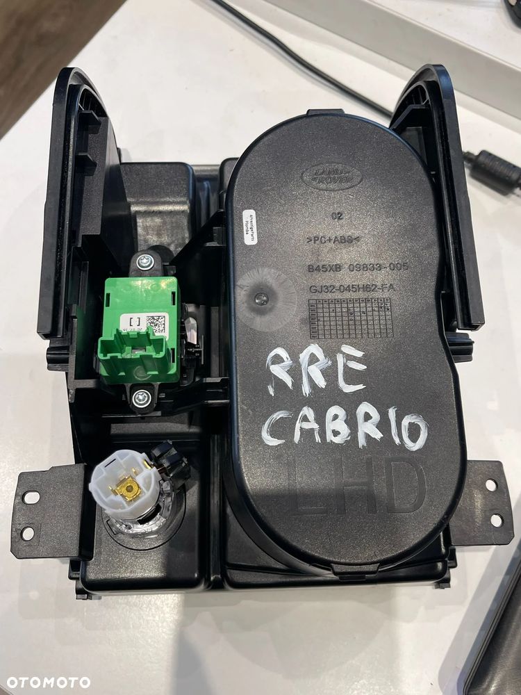 RANGE ROVER EVOQUE L538 CABRIO SCHOWEK UCHWYT NA NAPOJE ZAPALNICZKA PRZYCISK OTWIERANIA DACHU ORYGINAŁ - 7