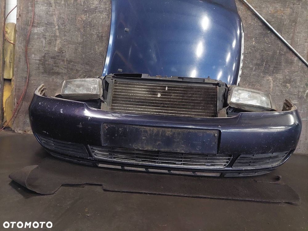 KOMPLETNY PRZÓD MASKA ZDERZAK BŁOTNIK LAMPY PAS AUDI A4 B5 LZ5T - 4
