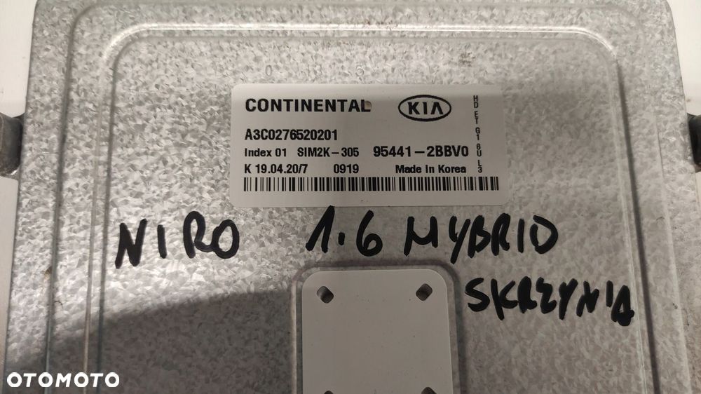 STEROWNIK SKRZYNI BIEGÓW KIA NIRO 1.6 HYBRID 95441-2BBV0 - 4