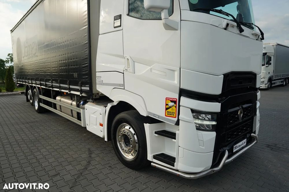 Renault T HIGH 440 DTI 13 / 6X2 / 9.5 M CORTINĂ / I-PARK COOL / PUNTE RELAXABILĂ / PODEA REZISTENTĂ / JANTE DIN ALIAJ / DHOLLANDIA LIFT / - 9