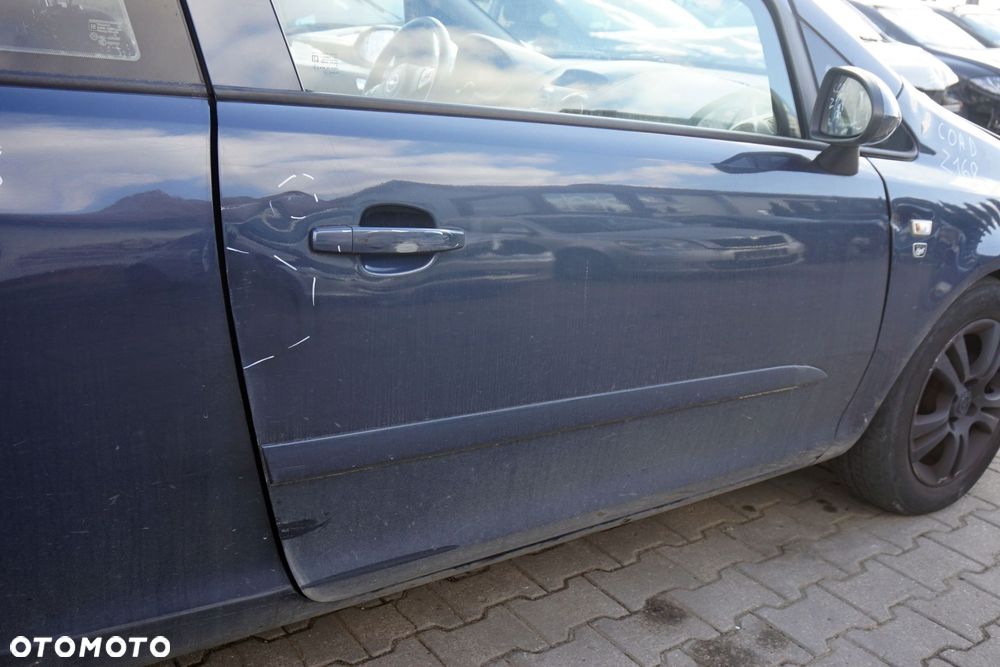 DRZWI PRZEDNIE PRAWE CORSA D IV 3D HB Z168  SZARY OPEL 2006-2011 - 2