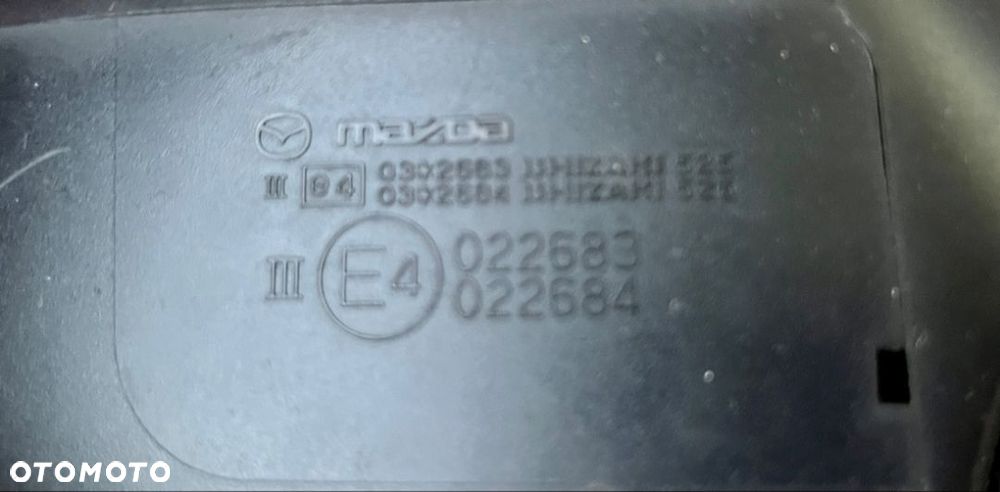 Mazda 6 GH 2008/2013 lusterko lewe lub prawe  7 Pin składane  maska zawiasy lusterka  belka pas Air Bag lampy zderzak - 7