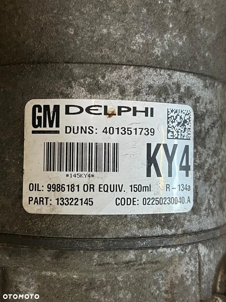 Kompresor sprężarka klimatyzacji DELPHI 13322145 Astra H / Zafira B / Meriva 1.7 CDTI - 2