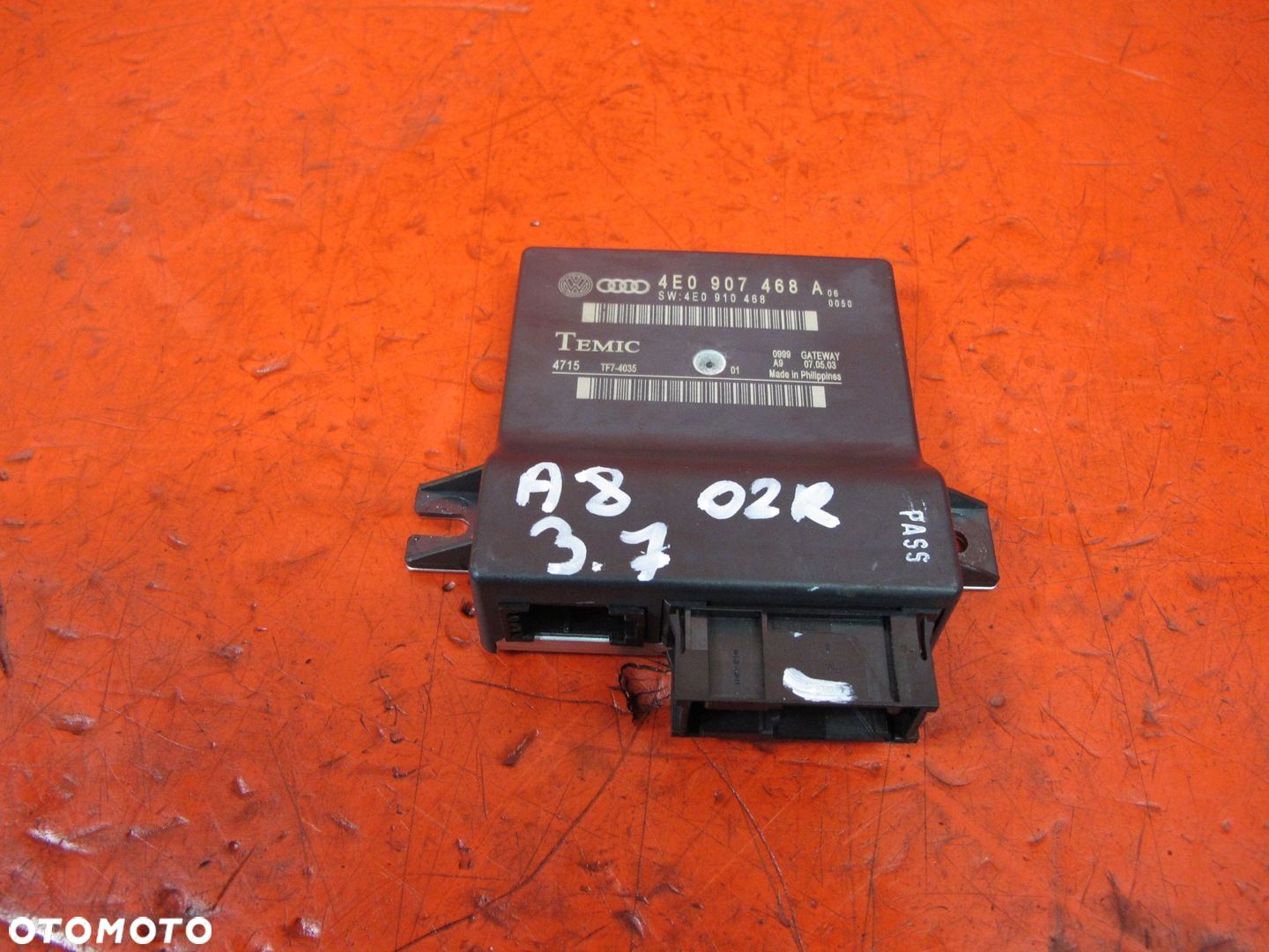 AUDI A8 D3 4E MODUŁ STEROWNIK GATEWAY 4E0907468A - 1