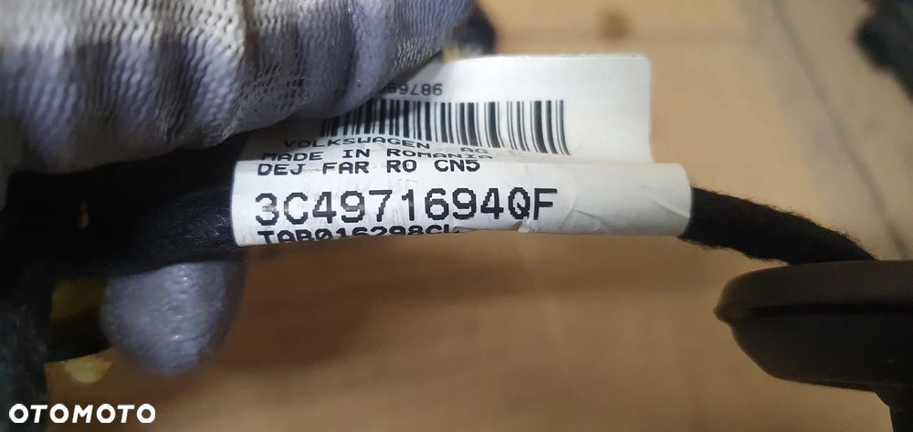 Wiązka instalacja drzwi prawy tył Keyless Go VW Passat B6 3C4971694QF - 8