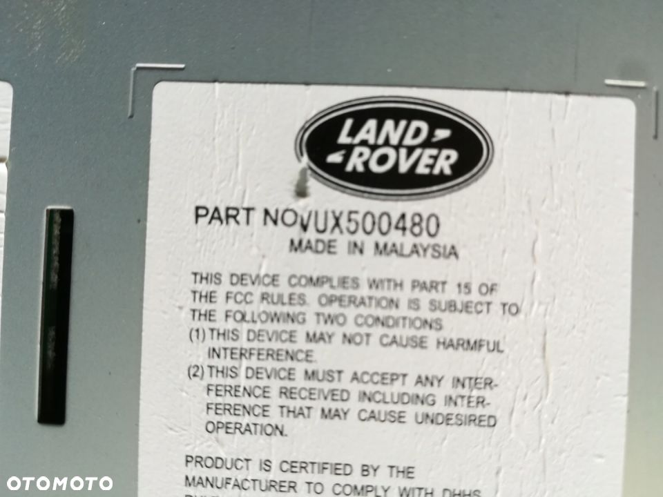 RANGE ROVER VOGUE L322 MODUŁ RADIA VUX500480 - 8