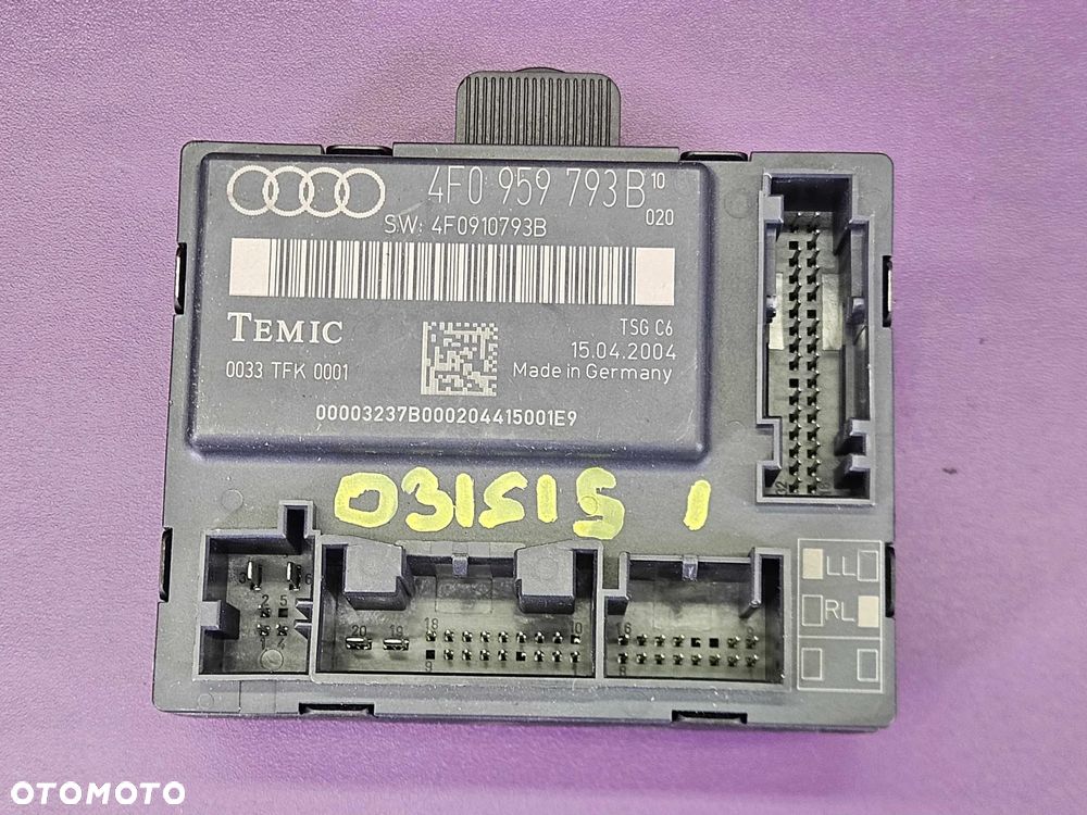 Moduł Szyb 4F0959793B 4F0910793B 4F0959792B 4F0910793B Komputer Sterownik Szyby Drzwi Audi A6 C6 Europa - 2