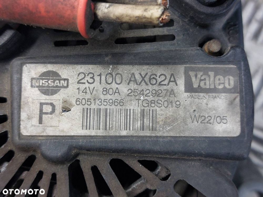 ALTERNATOR NISSAN MICRA K12 1.2 16V 23100AX62A ID: 237319 - 4