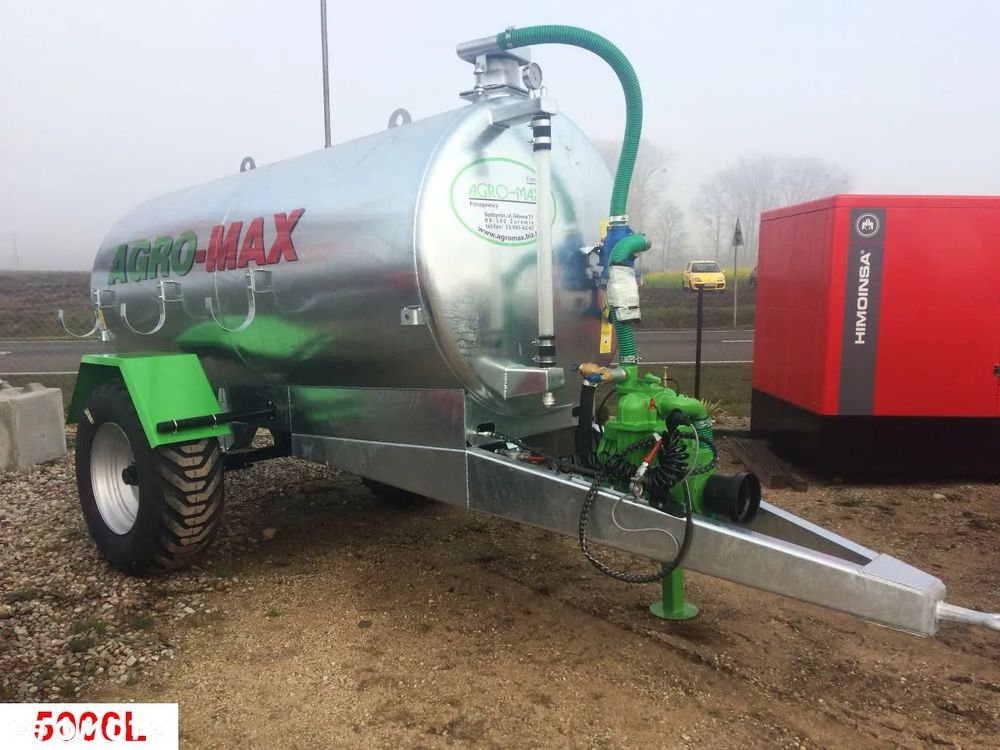WÓZ ASENIZACYJNY BECZKOWÓZ BECZKA 5000L AGRO-MAX - OD RĘKI - 2