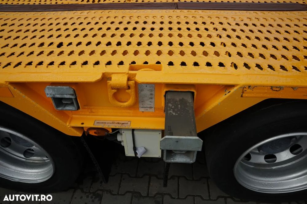 Louault TRACTOR 13,6 M / BETON JOS / PLATFORMĂ HIDRAULICĂ / RAMPE HIDRAULICE / AX DE DIRECȚIE / TRONCIU / LĂRGIRE - 18