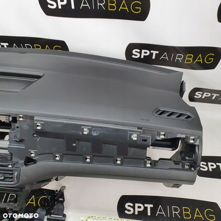 VW T-CROSS TCROSS LIFT DESKA ROZDZIELCZA KONSOLA KOKPIT PULPIT PODUSZKI AIRBAG AIR BAG PASY KIT SET - 4