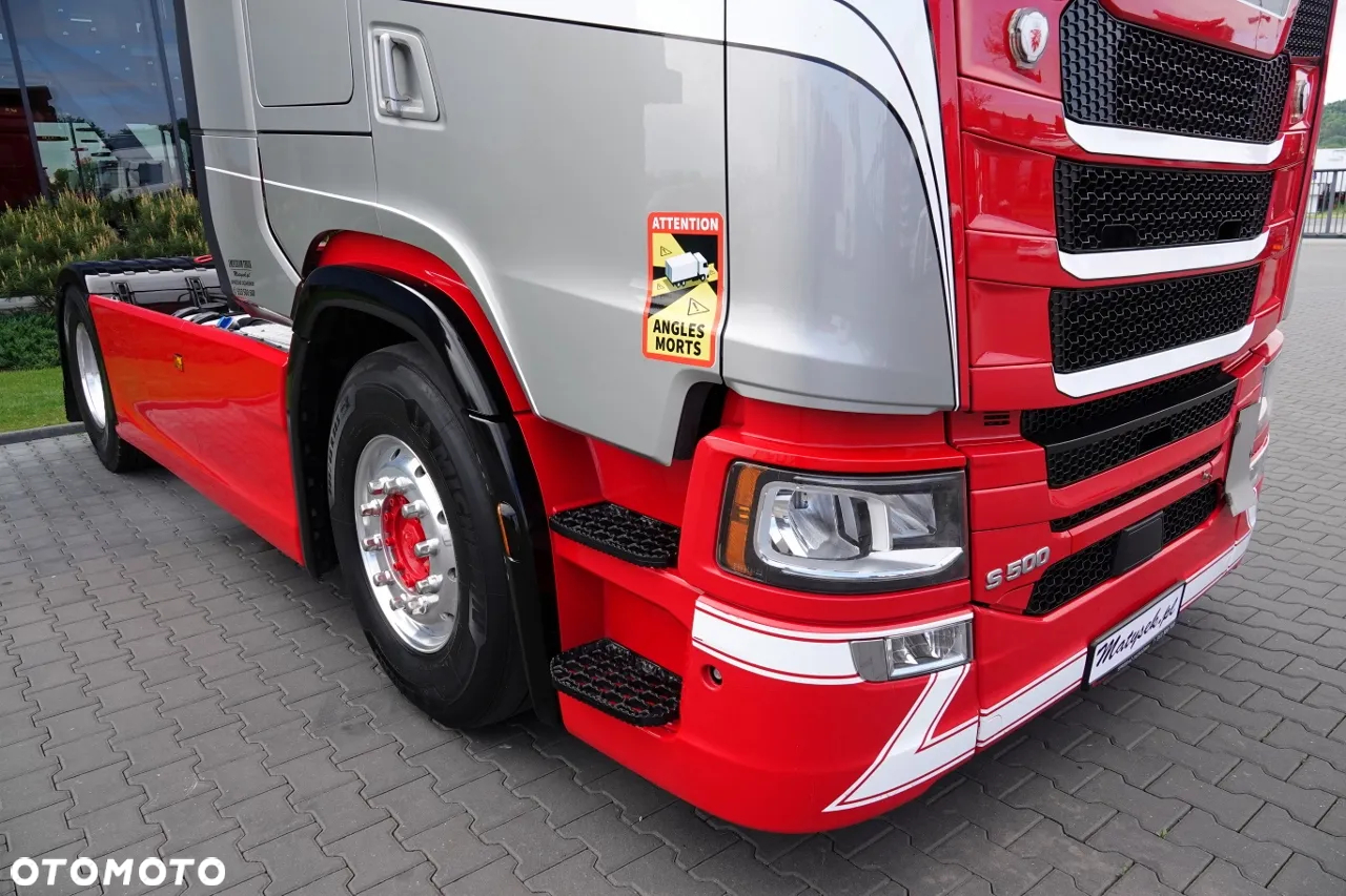 Scania S 500 / RETARDER / HYDARAULIKA / PRZÓD NA PODUSZKACH / KLIMA POSTOJOWA / ALUFELGI / OPONY 100% / PO KONTRAKCIE SERWISOWYM / SPROWADZONY - 10