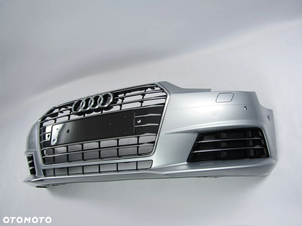 Zderzak przedni Audi A4 B9 15 - 19 Sprysk. Pdc-6 + Atrapa Lakier nieznany - 8