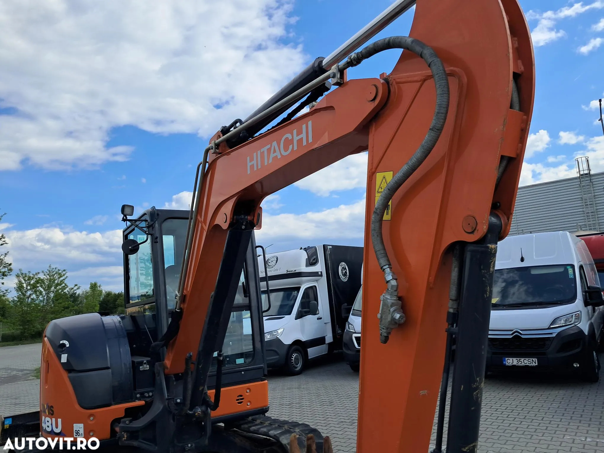 Hitachi ZX48U-6 ZAXIS 48U DOUA CUPE SI LAMA TIP BULDOZER - 9