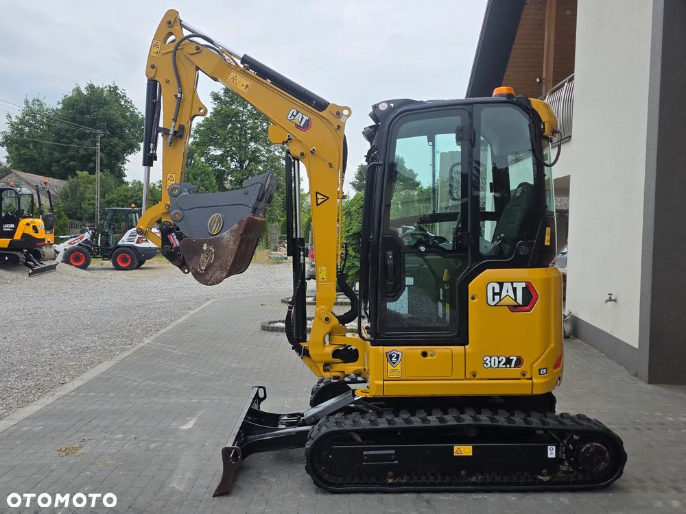 Caterpillar CAT 302.7 CR mini koparka szybkozłącze 3 łyżki piękna serwisowana 1 wł JCB sprowadzona w oryginale - 36