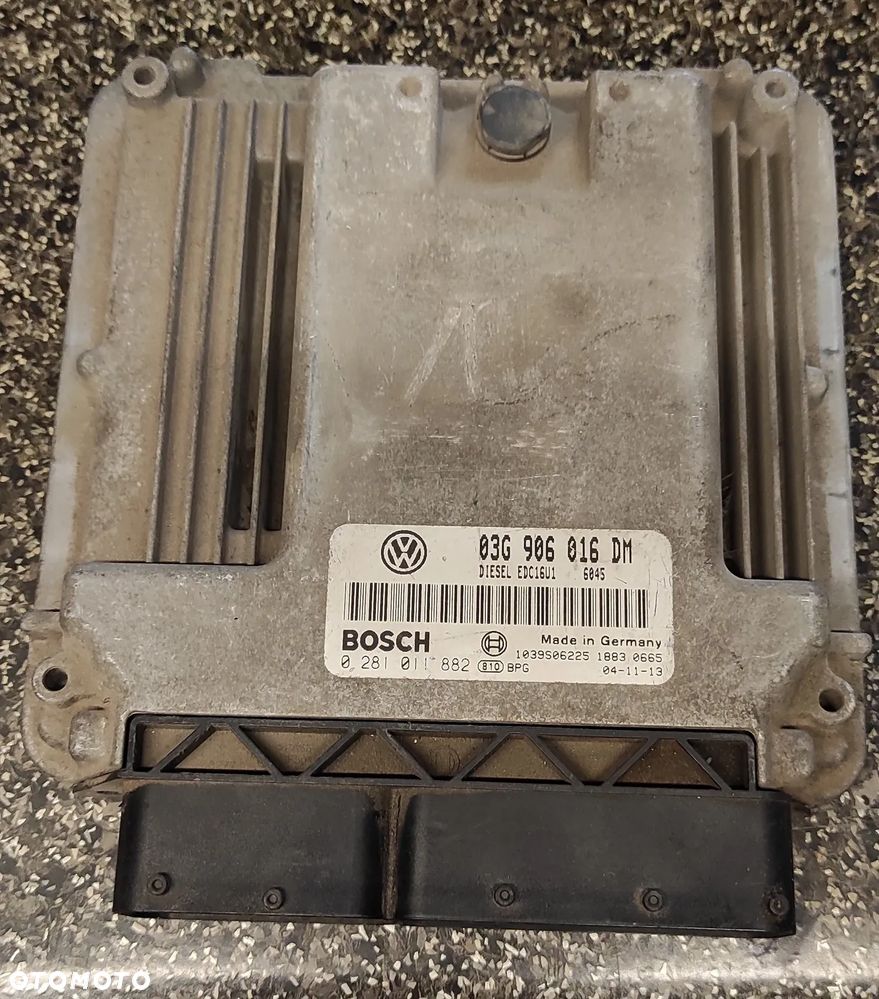 KOMPUTER SILNIKA 03G906016DM VW CADDY SKODA SEAT AUDI 1.9TDI EDC16U1 - 1