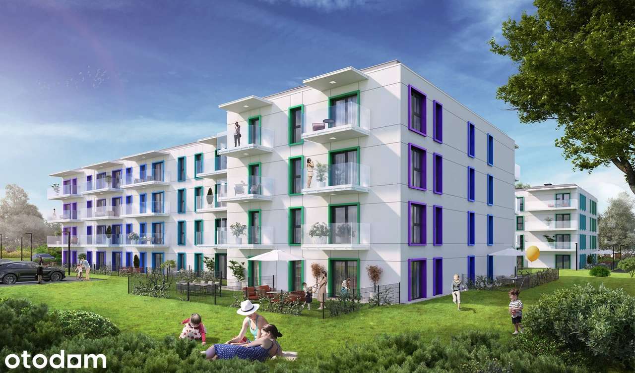 2-pokojowe mieszkanie 43m2 + ogródek