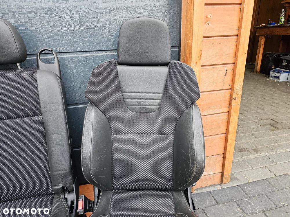 FOTELE TAPICERKA BOCZKI PÓŁSKÓRA RECARO OPEL MERIVA A OPC EUROPA LĘDŹWIA - 4