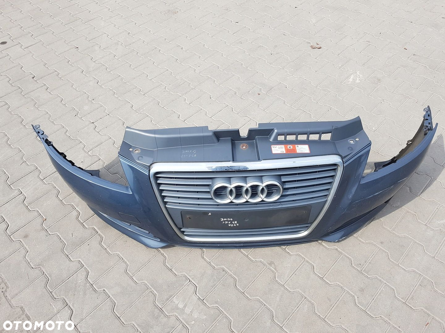 AUDI A3 8P LIFT 08-12 S-LINE ZAŚLEPKA ZDERZAKA PRZÓD GRILL LZ7H - 2