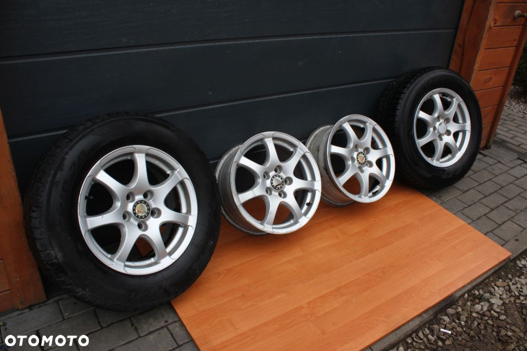 KOŁA FELGI ALUMINIOWE OPONY ZIMA 215/70 OPEL  16"  ET46 - 2