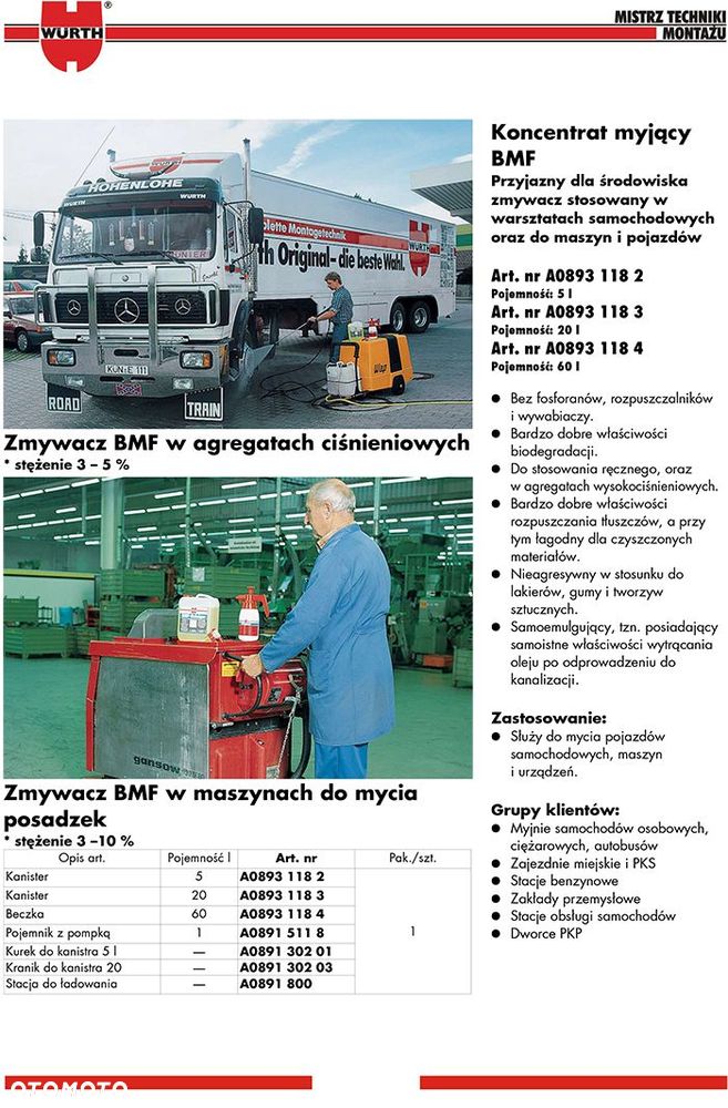 WURTH Uniwersalny koncentrat myjący BMF 5 L - 2