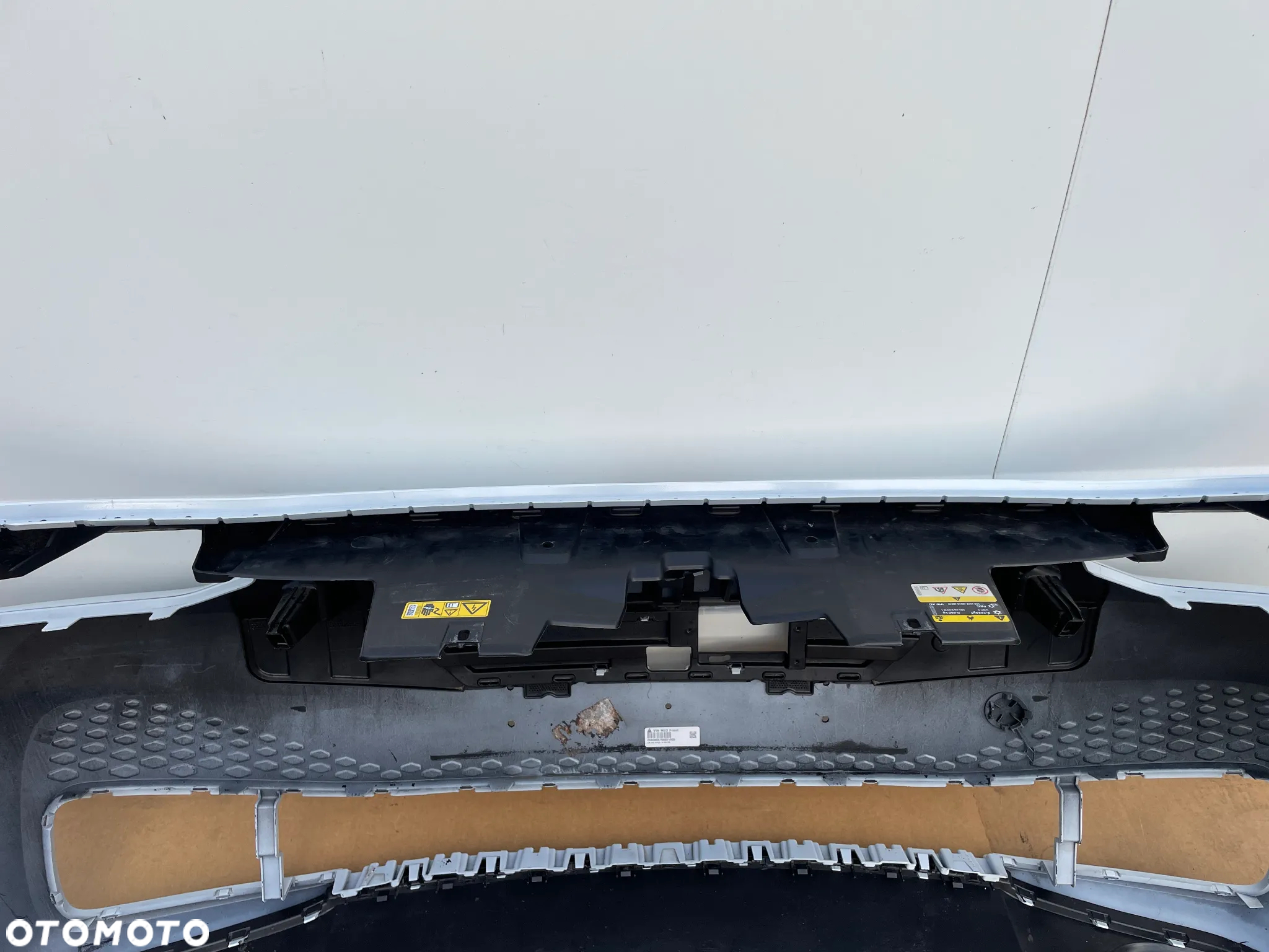 VW ID3 ID.3 ID 3 ZDERZAK PRZEDNI WZMOCNIENIE ORYGINALNY BIAŁY S9R 10A805915 10A807231 - 7
