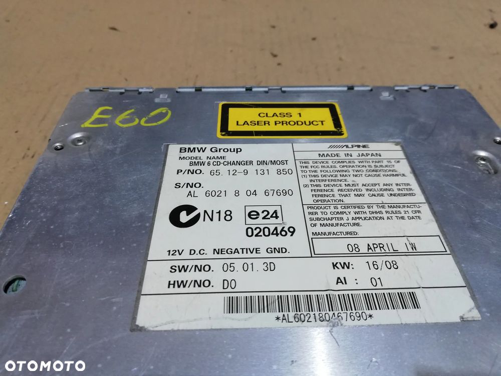 RADIO 65.12-9131850 BMW E60 - 3