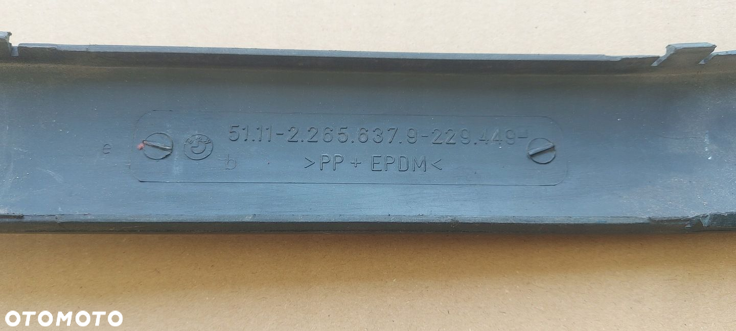 LISTWA ZDERZAKA PRZÓD LEWA ORYGINAŁ BMW E36 M3 LAKIEROWANA 2.265.637.9 - 4