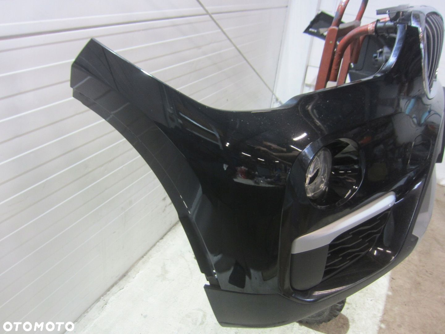 BMW X1 F48 ZDERZAK PRZEDNI PRZÓD KOMPLETNY 668 SCHWARZ 2 CZARNY GRILL XLINE - 3