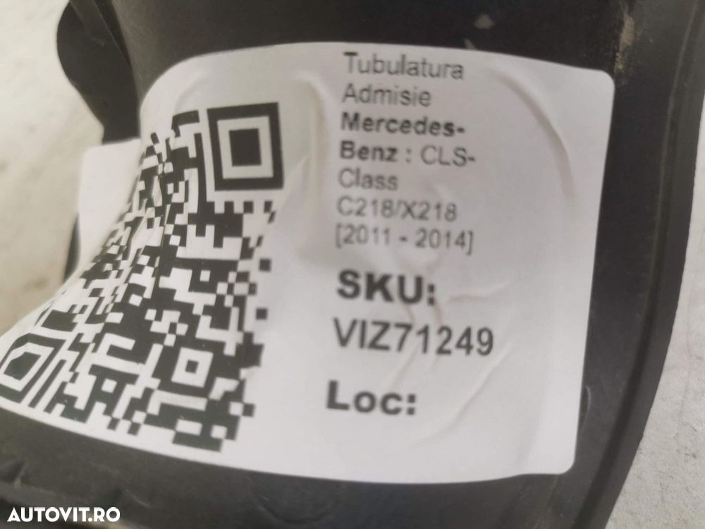 Tubulatura Admisie Mercedes-Benz  CLS-Class C218/X218 2011 2012 2013 2 - 6
