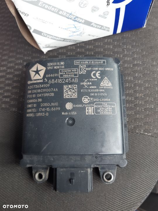 Radar Sensor Dodge Durango Jeep Grand Cherokee Wk2 2016-2020 68418245AB Wykrywanie martwego pola - 2
