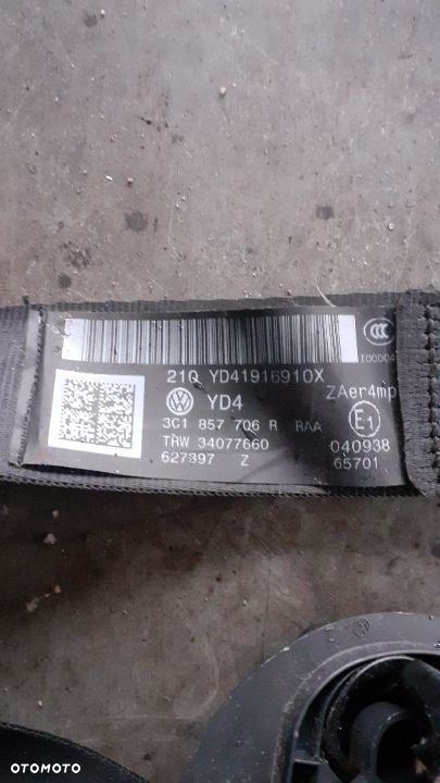 Pasy bezpieczeństwa passat b7 cc - 2